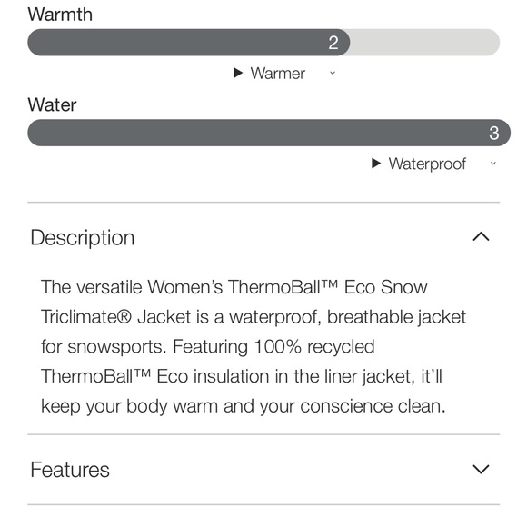 North Face ThermoBall Ski Jacket Womens - Picture 7 of 7
